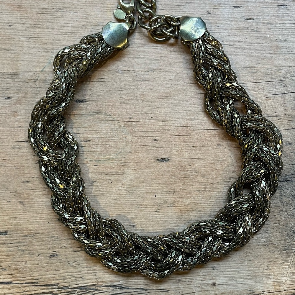 Elegant Braided Chain Necklace